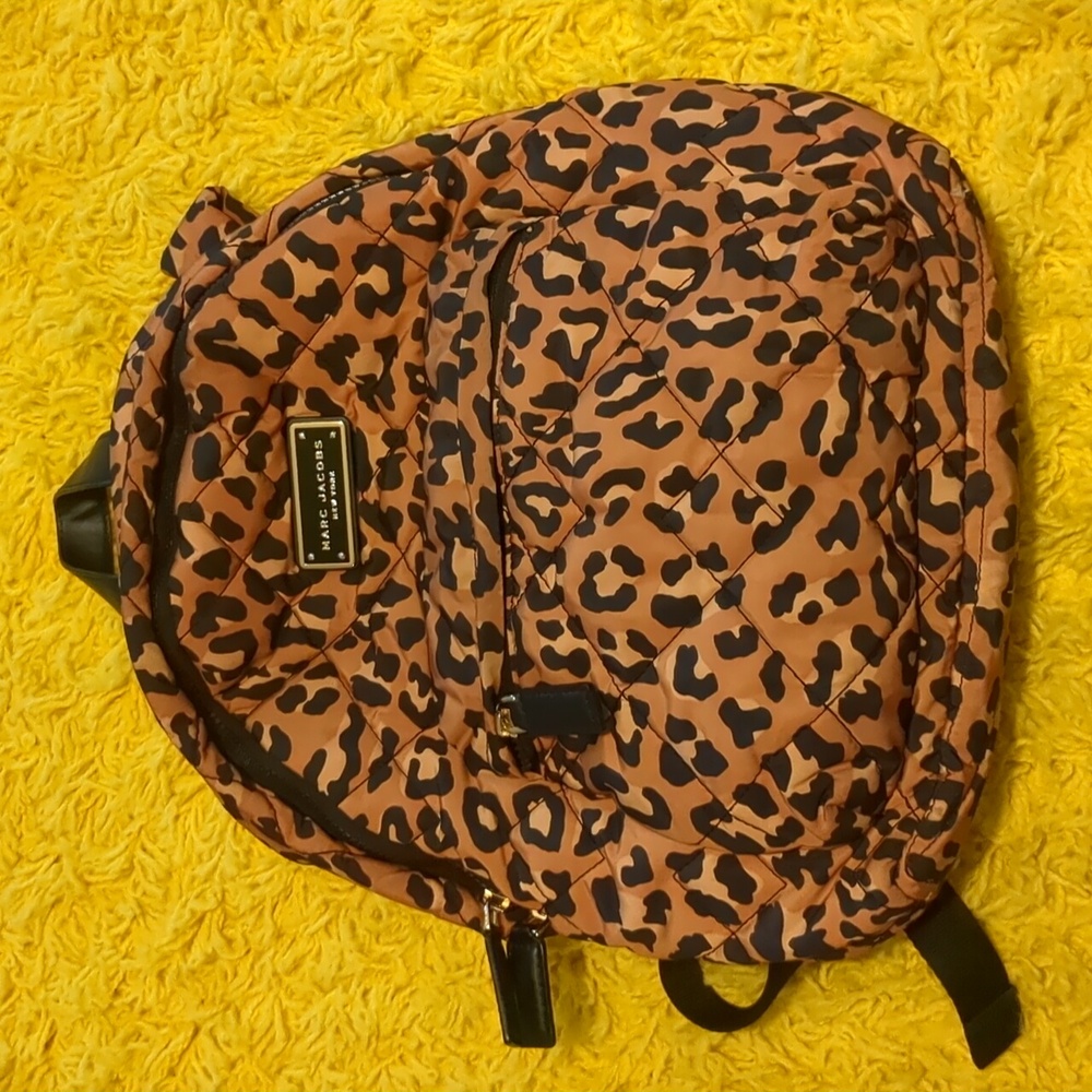 Marc Jacobs Leopard Print Quilted Mini Backpack
